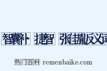 智囊补·捷智·张佳胤反义词是什么意思的图片